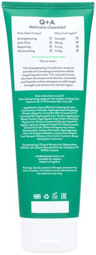 Q+A Strengthening Conditioner - 3 x 250 ml - Voordeelverpakking
