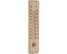 Pro Garden Thermometer - Binnen/Buiten - Hout - 22,5 x 5 cm