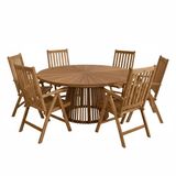 AXI Hani/Nuria 150 cm Dining Tuinset 7-delig Teak