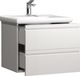 Silora L meuble-lavabo 2 pièces Lavabo 60 cm Ensemble de meubles de salle de bain Lavabo tiroir sans poignée