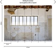 A.S. Création Oude Betonmuur Met Ramen Fotobehang | Industrieel - Beige Grijs Wit - Livingwalls The Wall II
