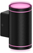 Calex Smart Outdoor LED Buitenlamp - Up & Down - RGB - 4W - Zwart