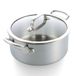 GreenPan Premiere 5-Ply Kochtopf mit Deckel 20 cm, 3,11 L, Edelstahl