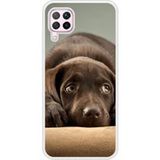 P40 Lite Chiot marron bedrukt siliconen hoesje