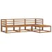 vidaXL - Salon d'extérieur - Ensemble - 4 pièces - Naturel - Acacia massif - Bois