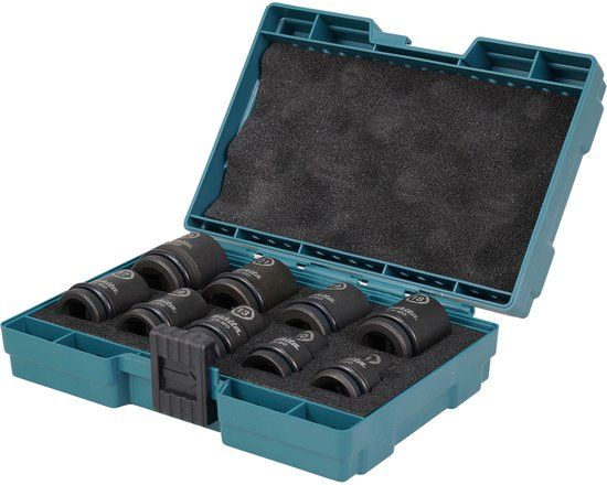 Makita Krachtdoppenset 1/2 Vierkant | kort | 9-delig - E-16564