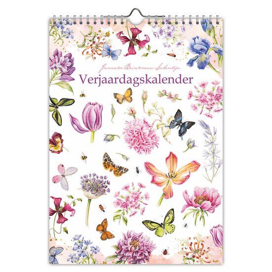 Comello Janneke Brinkman A4 Verjaardagskalender Voorjaar 2025 - Comello