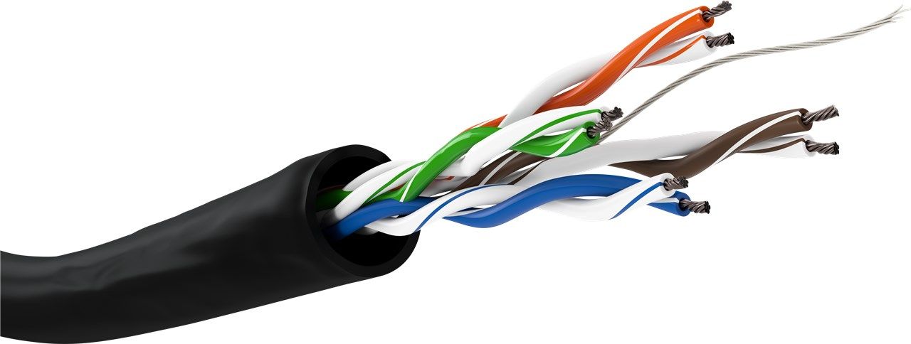 Goobay 57196 Cat5e U/UTP Netwerkkabel 100 m Zwart