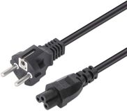 Manhattan 354172 elektriciteitssnoer Zwart 1 m CEE7/7 IEC C5