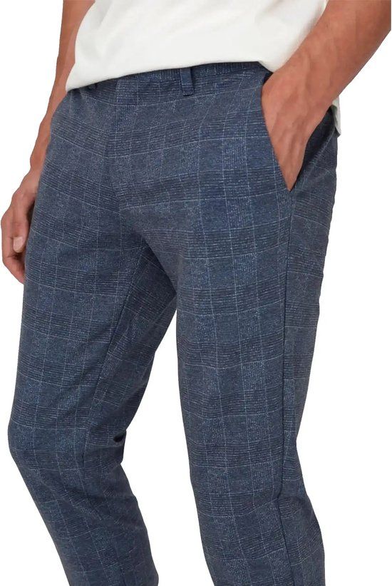 ONLY & SONS ONSMARK CHECK PANTS HY 9887 NOOS - Dress Blues - W30/L32