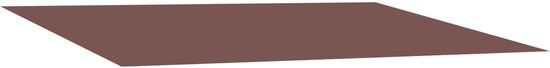 vidaXL Parasoldoek Vervanging Bruin 600 × 300 cm Polyester