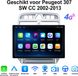 Junsun Android 15 Autoradio Geschikt voor Peugeot 307 SW CC 2002-2013 - 13,1 pouces 2k Écran tactile