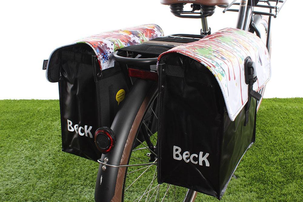Beck Dubbele fietstas 35L Small Drippy