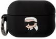 Karl Lagerfeld - AirPods Pro 2 Hoesje - 3D Karl Hoofd - Zwart