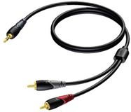 Procab CLA711 - 3.5mm Male to 2x RCA Cable - 1.5m