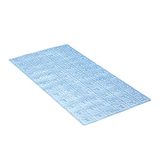 TATAY Antislip Badmat 72x36 cm met Antibacterieel PVC en Model Bcn | Zuignappen met Sterke Grip | Inspiratie Tegels | Solide Bouw | Handige Details | Heldere Functie, Grijs Antraciet