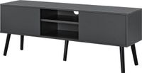 en.casa TV meubel Eskilstuna tv kast 120x29,5x46,5 cm donkergrijs