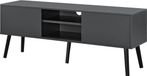 en.casa TV meubel Eskilstuna tv kast 120x29,5x46,5 cm donkergrijs