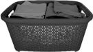 Wasmand - 35 litres - Gris foncé - Plastique