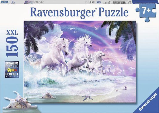 Ravensburger Puzzel Eenhoorn aan het strand - Legpuzzel - 150 stukjes