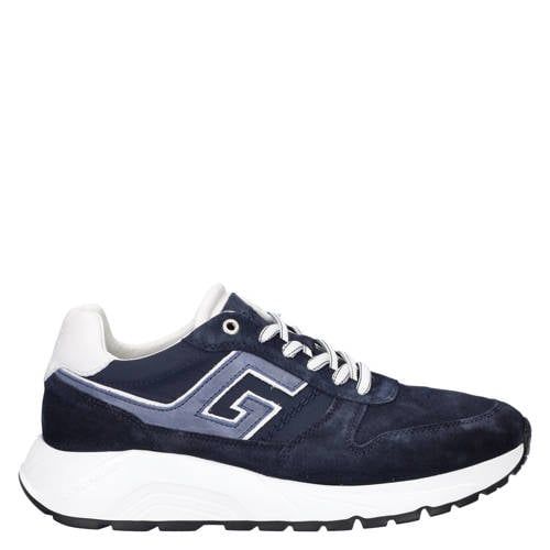 Greve Arnhem suède sneakers donkerblauw