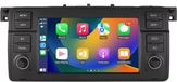Happiq Autoradio met Bluetooth en CarPlay voor BMW E46 M3 318/320/325/330/335 & Rover 75 - Geschikt voor Apple en Android - Stereo - Navigatie - Navigatiesysteem auto - 2GB 32GB