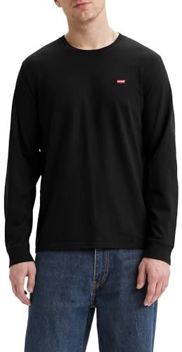 Levi's Long-Sleeve Original Housemark Tee T-shirt Mannen, Mineral Black, L