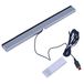 Monlladek Câble infrarouge de remplacement pour télécommande TV Capteur récepteur pour console Wii pour Wii U (gris)