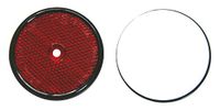 IWH 920981 Reflector rond om te lijmen of te schroeven, rood, Aantal 10