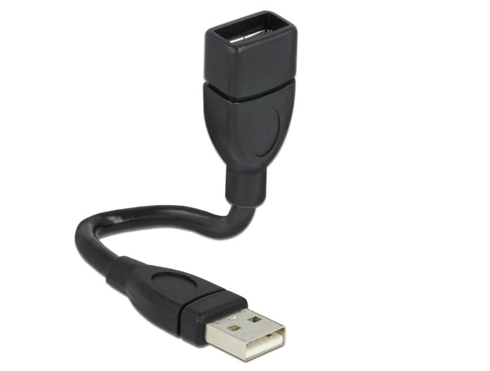 DeLOCK 15cm USB 2.0 Kabel - Zwart