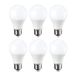 Amazon Basics Ledlamp, E27, 9 W (vervangt 60 W), warm wit, dimbaar, verpakking van 6