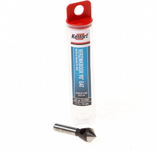 Kelfort Verzinkboor HSS schuin gat vreesdiameter 5-10 x schachtdiameter 8mm - Prijs per stuk