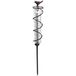 JOYBee 7 inch capaciteit glazen spiraalvormige regenmeter, gietijzeren vogel opknoping regenmeter, tuin regenwatermeter meten met metalen frame, decoratie voor buiten, tuin, gazon, achtertuin