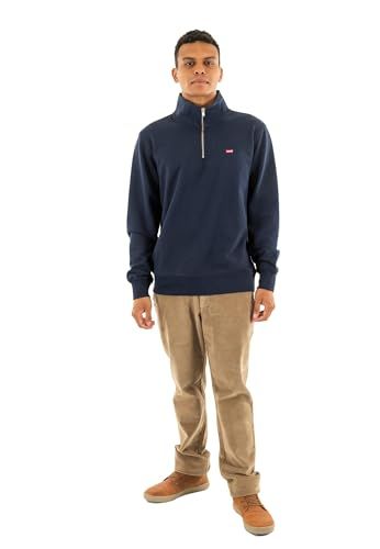 Levi's Sweater Half Zip Navy - Maat XL - Heren