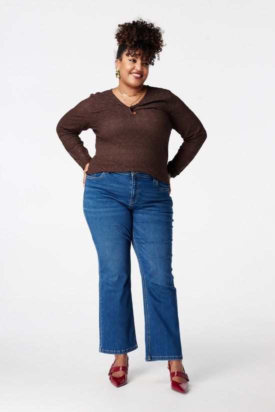 MS Mode Jeans Straight leg jeans met mid waist