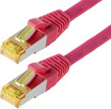 Helos Patchkabel S/FTP Cat 6a magenta 15,0m