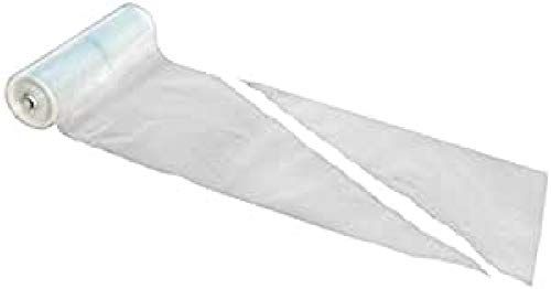 De Buyer Wegwerpzakken op rol, 100 stuks, 40 cm, nylon, zilver