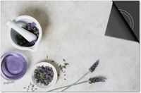 Dietrix Inductie Beschermer - 76x51.5cm - Bloemen en Planten - Lavendel Flatlay