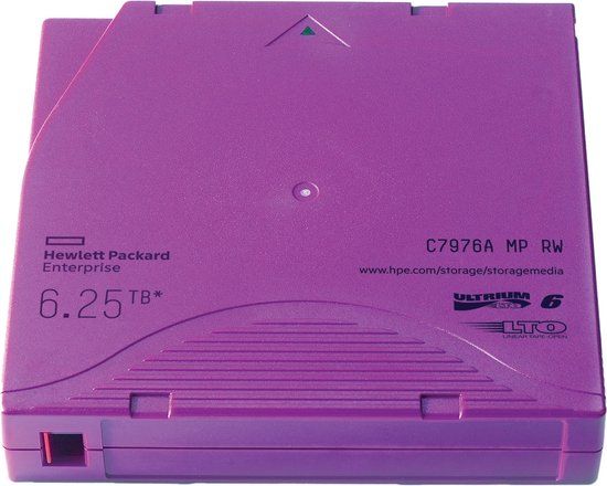 HP LTO6 MP Ultrium Non Custom Lbl 20 Pk