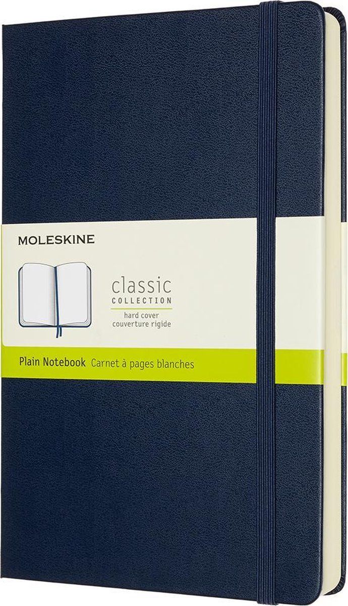 Moleskine Notitieboek Expanded Large (13x21 cm) Blanco Harde Kaft Sapphire Blue
