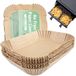 Bol Papier cuisson pour friteuse à air chaud - 200 pièces - Sans BPA - 22 x 14 x 4,5 cm