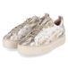 Paul Green Sneakers laag sand / donkerbeige / wit