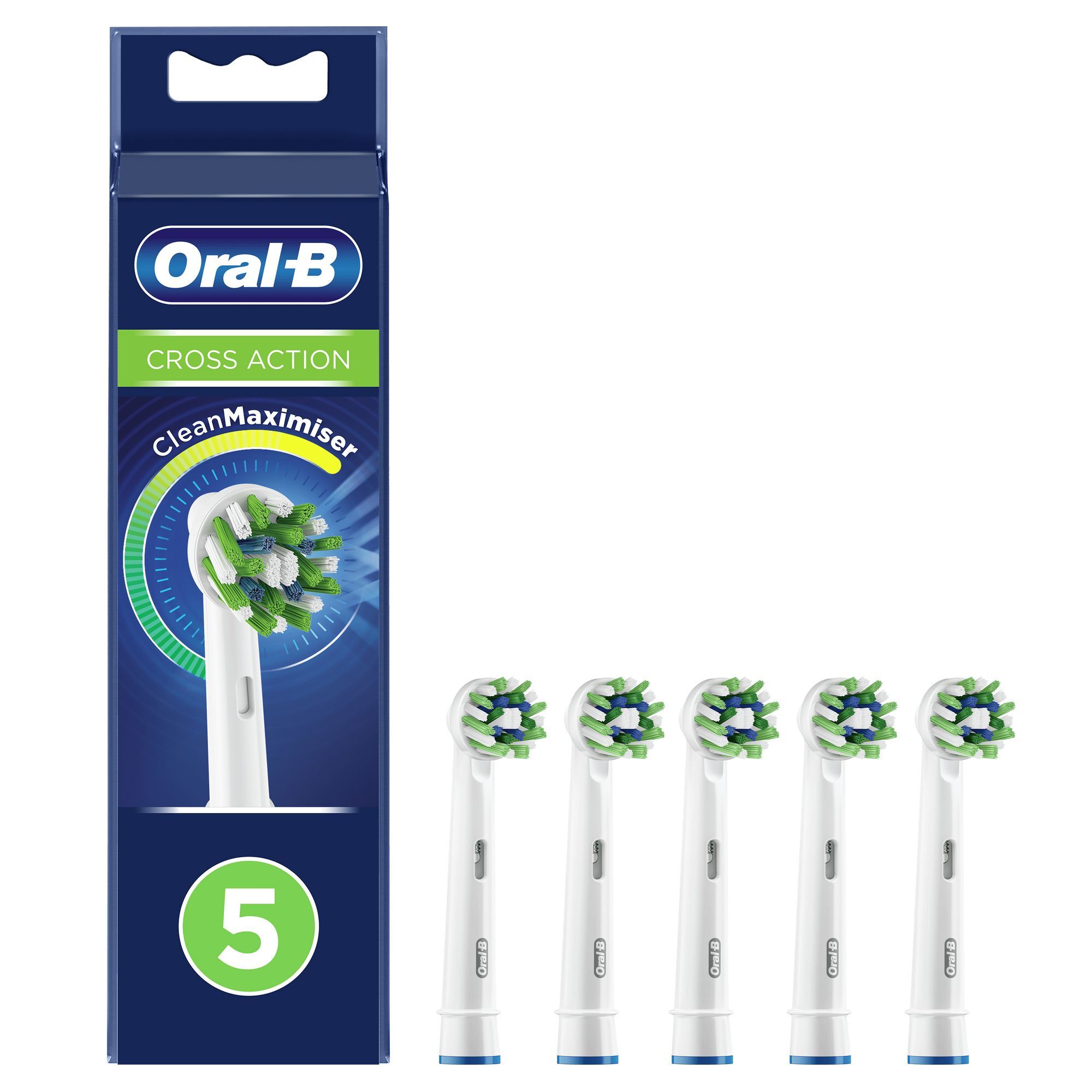 Oral-B CrossAction Opzetborstel Met CleanMaximiser-technologie, Verpakking Van 5 Stuks