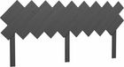 vidaXL Hoofdbord - Massief Grenenhout - Gris - 178x3x80,5 cm