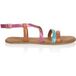 DWRS label Hawaii Orange / Pink / Aqua Sandales Outlet Femme Rose