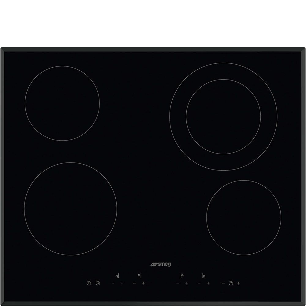Smeg SE364ETB - 60cm Ceramic Cooktop - Black - Built-in