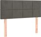 vidaXL Hoofdbord 100x5x78/88 cm fluweel donkergrijs