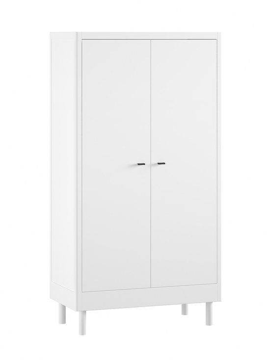 Vipack Kledingkast Forrest - 2 Deuren - Massief Beukenhout - Wit