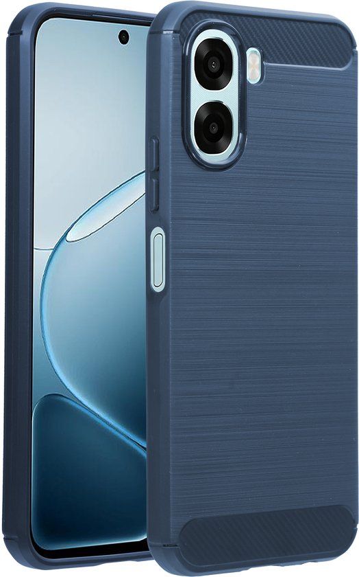 imoshion Brushed Backcover - Donkerblauw - Geschikt voor Oppo A6x (4G/5G)