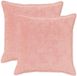 vidaXL Kussensloop 2 stuks Roze 60 x 60 cm Nep Konijnenbont